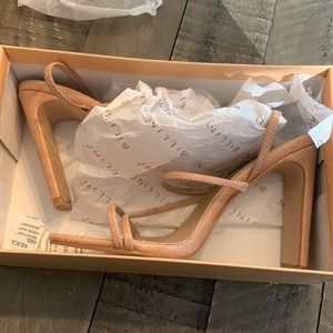 Billini heels strappy heels/sandals. Size 7.  worn once Great condition.